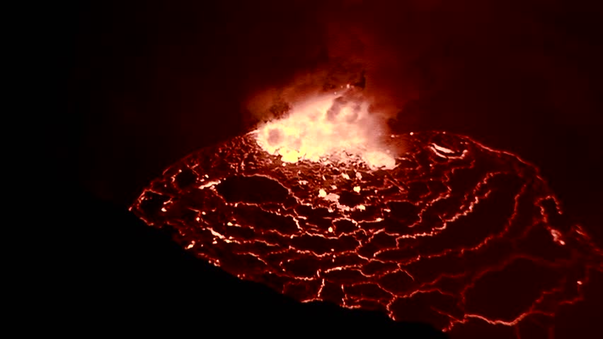 The Spectacular Nyiragongo Volcano Erupts At Night In The Democratic ...