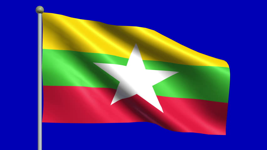 Flag Of Myanmar Animation Loop Stock Footage Video 4940279 - Shutterstock