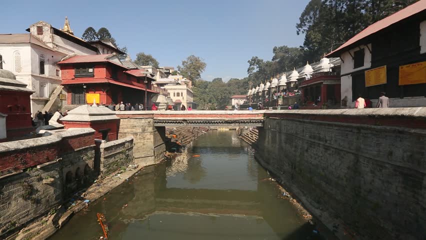 Bhasmeshvar Ghat At Pashupatinath Temple, Bagmati River In Kathmandu ...