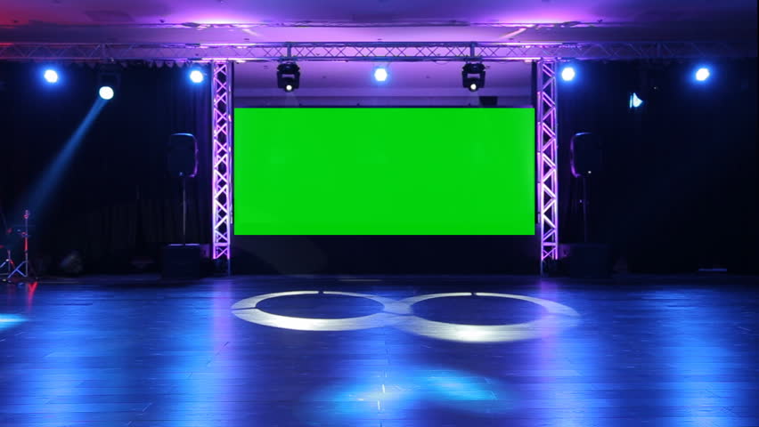 Stage Background - Green Screen Stock Footage Video 5487347 - Shutterstock