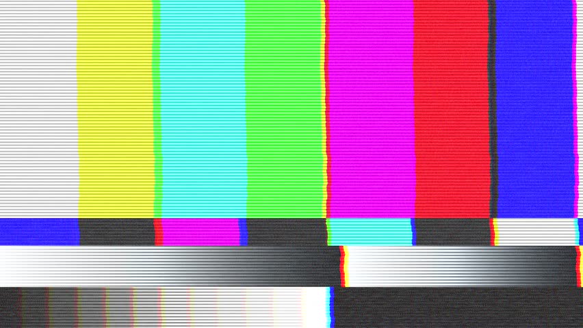 Test Pattern TV, Bad Signal (25 Fps) Stock Footage Video 5602295 ...
