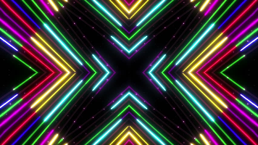 Kaleidoscope Neon Tube. Stock Footage Video 5711786 - Shutterstock