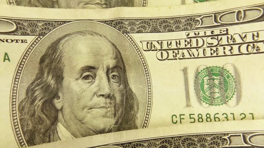 Sad George Washington On A Dollar Bill Smiles. Animation. Stock Footage ...