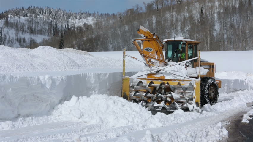 FAIRVIEW, UTAH - FEB 2014: Mountain Road Closed After Severe Snow Storm ...