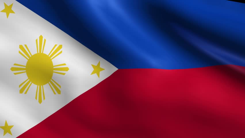 [loopable] Flag Of Philippines. Philippine Official Flag Gently Waving ...