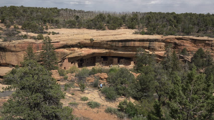 MESA VERDE, COLORADO - MAY 2014: Mesa Verde Spruce Tree House Indian ...