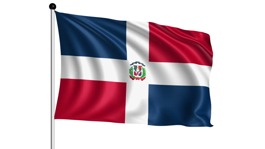 Dominican Shining Waving Flag - HD Loop Stock Footage Video 937924 ...