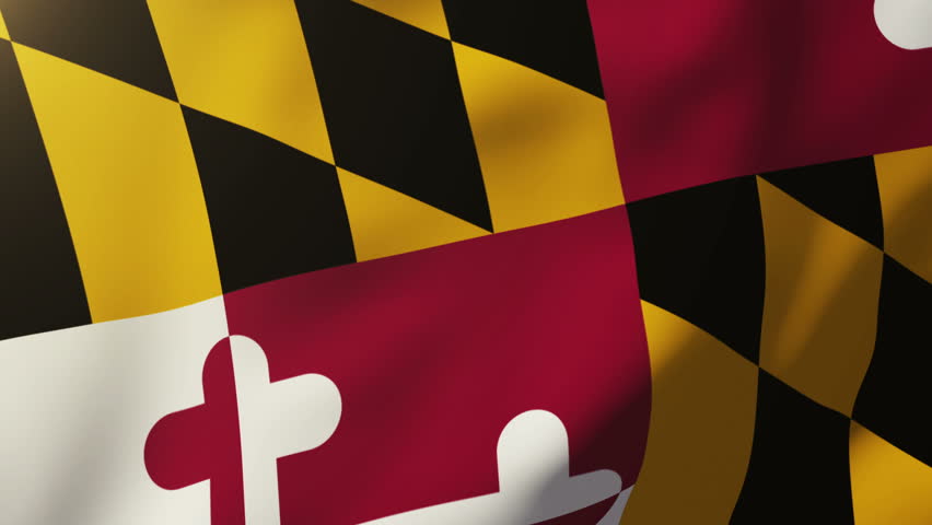 Maryland State Flag Waving Stock Footage Video 2767625 - Shutterstock