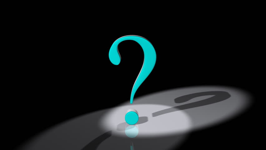 Character Animation Of A Question Sign. Loopable. Stock Footage Video ...