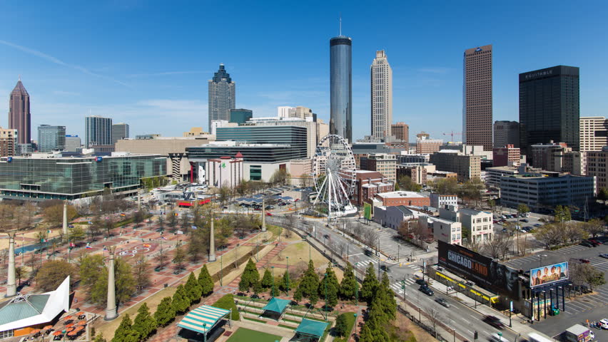 Downtown Atlanta Aerial Video Stock Footage Video 6908578 - Shutterstock